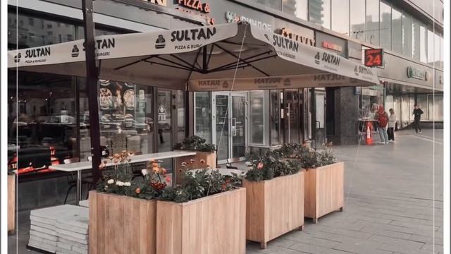 Брендирование уличных зонтов для ресторанов и кафе | ЗОНТЫ С ЛОГОТИПОМ смотреть онлайн