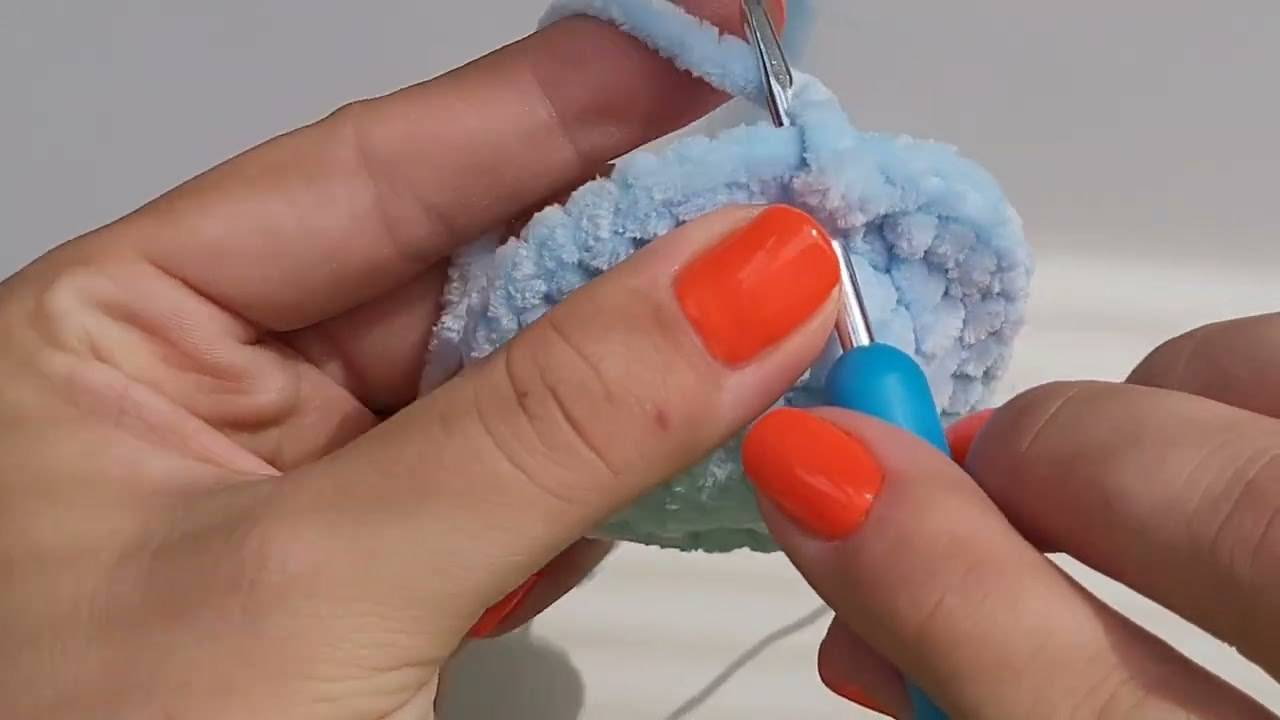 Столбик без накида. Прибавка и убавка смотреть онлайн