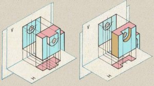 Лекция 5. Виды. Проекционное черчение. Местные виды. Дополнительные виды. Основные виды.