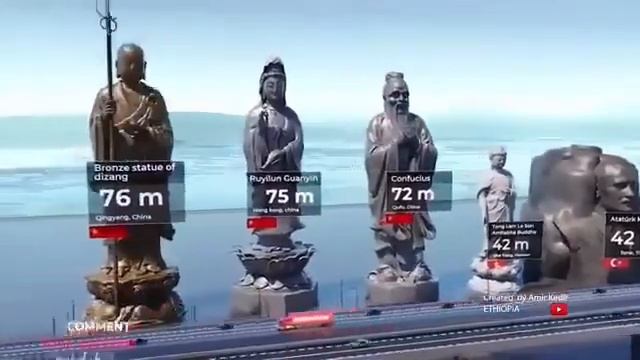 Размер каменных статуй в мире шортс видео смотреть онлайн