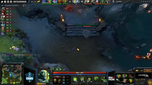 NaVi Vs Team Spirit  Game 1 ESL One Frankfurt 2016 EU Quals Лучшая игра Русские комментаторы