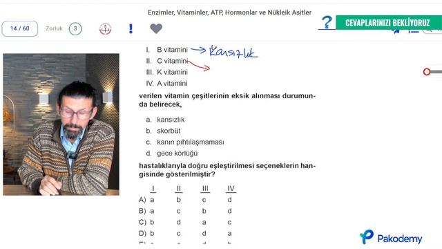 TYT-AYT | Biyoloji | Enzimler, Vitaminler, ATP, Hormonlar ve Nükleik Asitler | TYT Soru Çözümü | YK смотреть онлайн