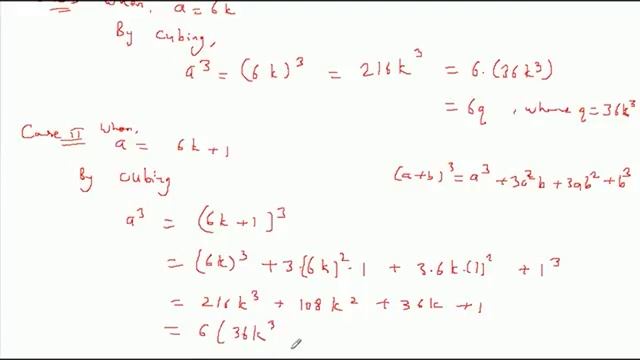 Show that the cube of a positive integer is of the form 6q+r, where q is an integer and r= 0, 1,2,3 смотреть онлайн