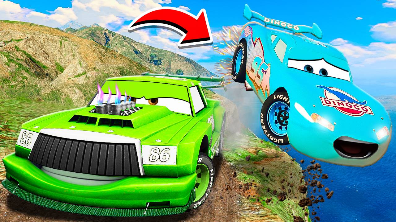 БИТВА МОЛНИЯ МАКВИН ДИНОКО ПРОТИВ ПРОКАЧЕННОГО ЧИКО ХИКСА! ЭПИЧНАЯ ГОНКА ГТА 5 МОДЫ МУРКА смотреть онлайн