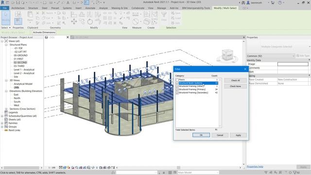 Revit 2021 Training For Structures Essentials Module 6.3 смотреть онлайн