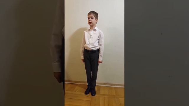 Шевченко Максим, 7 лет, С. Есенин "Отговорила роща золотая" смотреть онлайн