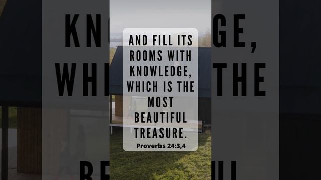 🏡Proverbs 24:3,4 - Build your house with wisdom and understanding #proverbs #biblicaladvice #bible смотреть онлайн