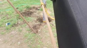 Достаю обсадную трубу из скважины.