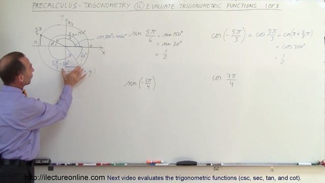 PreCalculus - Trigonometry (16 of 54) Using the Unit Circle to Evaluate Trig Functions смотреть онлайн