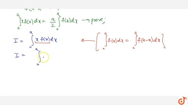 DEFINITE INTEGRAL | PROPERTIES OF DEFINITE INTEGRALS | Property 5: If `f(x)` is a смотреть онлайн