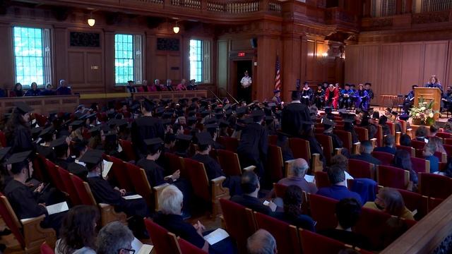Marlene J. Sandstrom, Dean of the College, introduces newest members of Phi Beta Kappa. смотреть онлайн