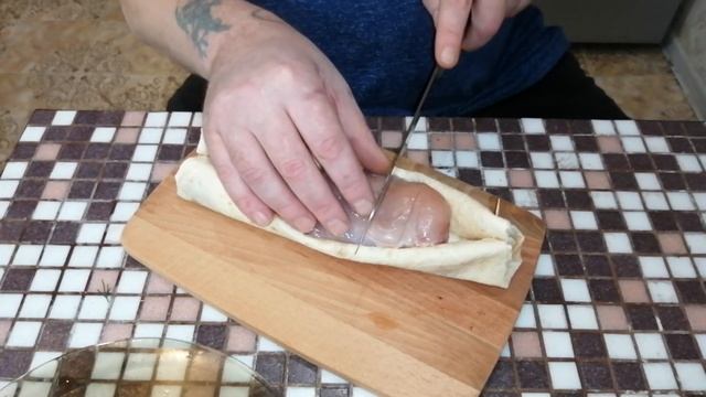 Куриная Грудка в Лаваше/Филе Курицы в Духовке/Мясо Птицы с Королевскими Грибами/Ужин Дома/(0+) смотреть онлайн