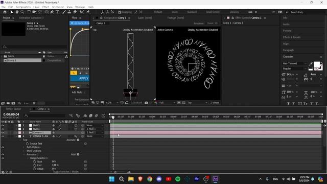 Spiral text transition tutorial - انتقال دوامة التكست | After effects AMV Tutorial شروحات افتر افكت смотреть онлайн
