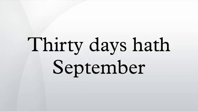Thirty days hath September смотреть онлайн