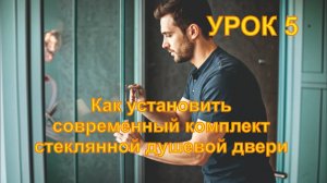 5 Как установить современный комплект стеклянной душевой двери
