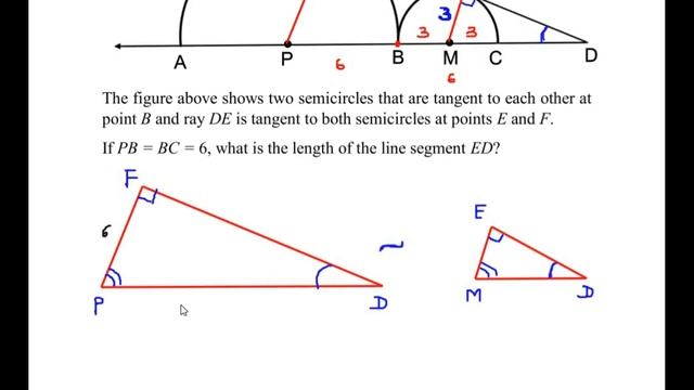 What is the length of the line segment ED? смотреть онлайн