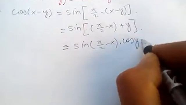 Proof of Cos(A-B)=CosA.CosB+SinA.SinB. смотреть онлайн