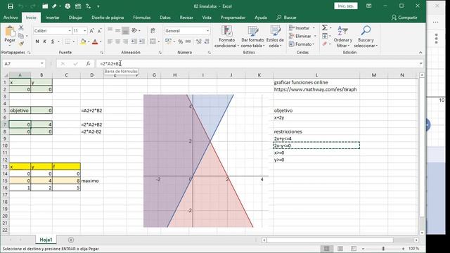 02 Solver Excel 2019: método Simplex LP (programación lineal) смотреть онлайн
