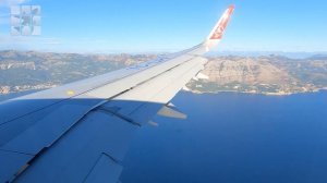 Полет из Стамбула (IST) в Тиват (TIV). Осень 2024. Часть 2 - Посадка