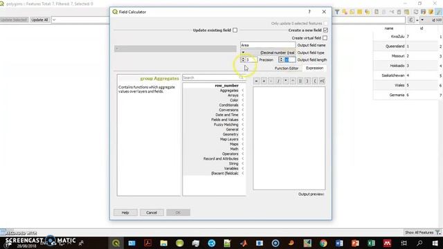 Field Calculator in QGIS 3 смотреть онлайн