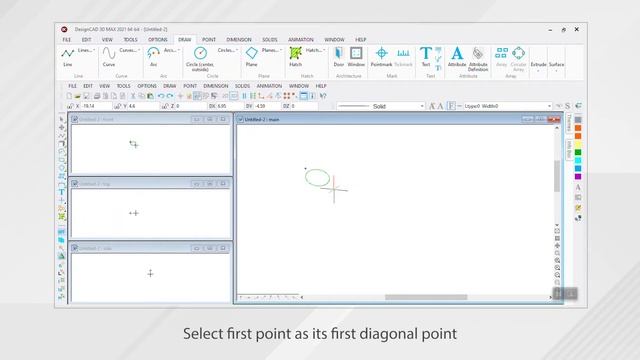 DesignCAD 2021 New Features: Ellipse Diagonal смотреть онлайн