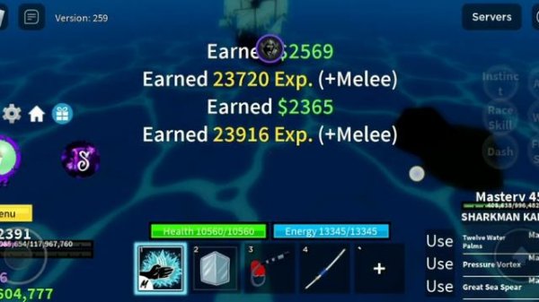 Blox fruit script auto farm level/bone/ectoplasm/material and Sea event ⛵ mobs