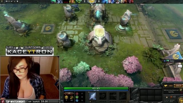 Interesting Twitch.TV Girl Gamer..butchers DOTA 2 смотреть онлайн