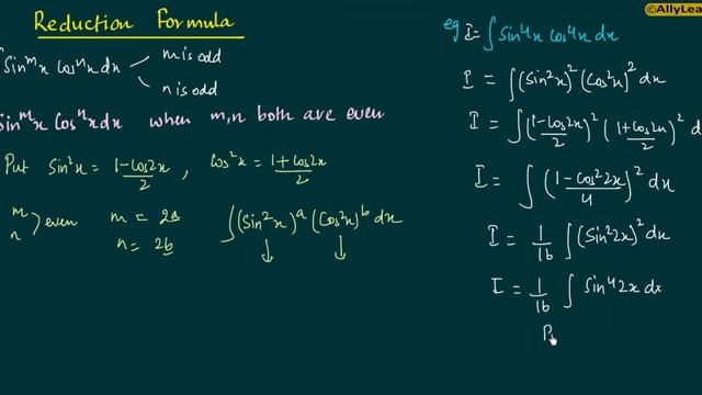53. Reduction Formula - Integration of Sin^mx Cos^nx (Part-2) смотреть онлайн