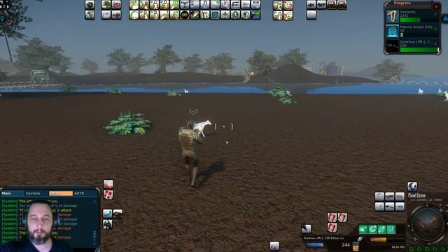 Entropia Universe Пробуем проверить влияние эффективности оружия при охоте. смотреть онлайн