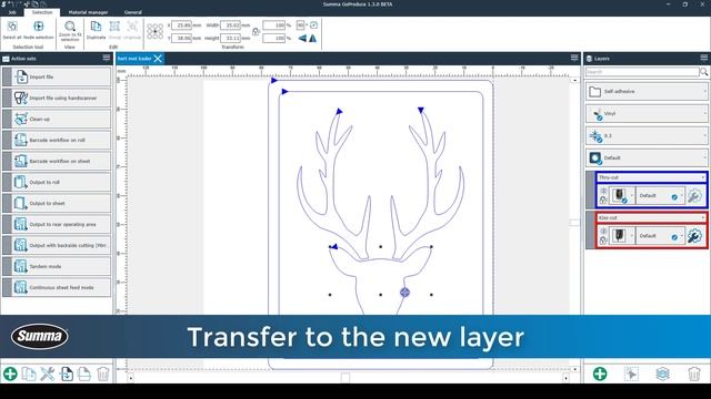 How to move parts of a design to a new layer / Summa GoProduce смотреть онлайн