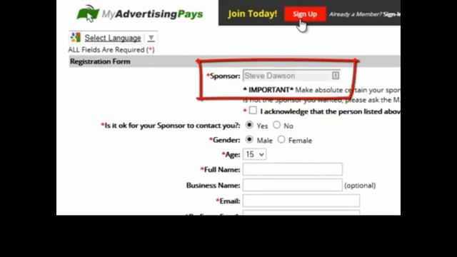 Getting Started With My Advertising Pays: Step 1: Signing Up To MAPs смотреть онлайн