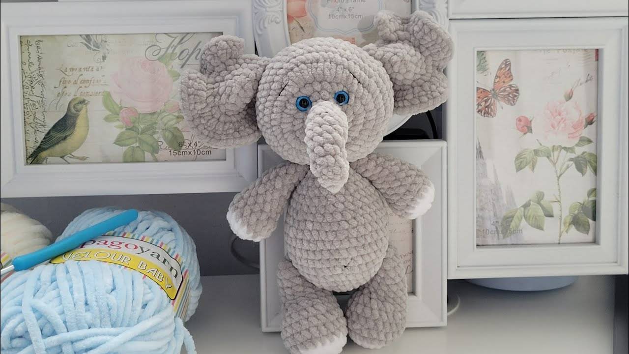 ВЯЗАНЫЙ_СЛОНЁНОК_крючком_МК_Плюшевый_слоник_крючком_Часть_1 смотреть онлайн