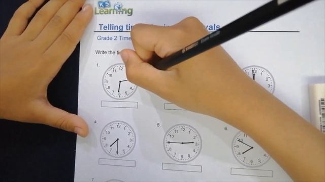 Telling Time Worksheet (Grade 2 Math) смотреть онлайн