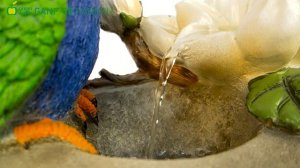 GREEN APPLE Фонтан уличный садовый дачный с подсветкой Павлин 81 см