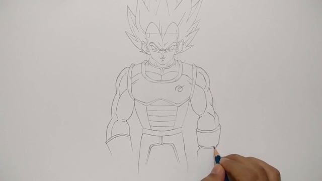 How To Draw Vegeta Super Sayian Blue - Step By Step (Tutorial) - Dragonball Super смотреть онлайн
