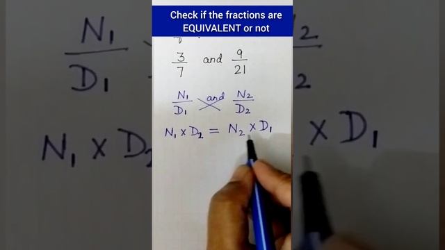 Equivalent fractions | #fraction #fractiontricks #fractions #shortsvideo #maths смотреть онлайн