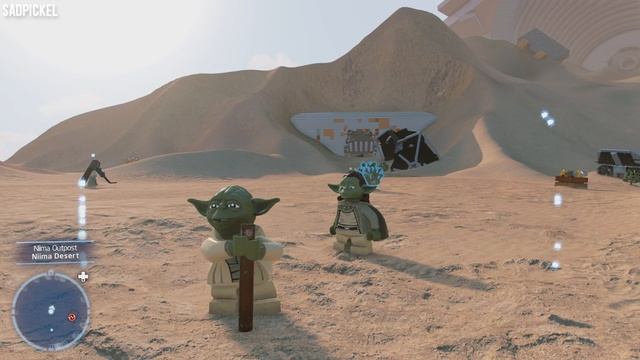 Yoda drops his walking stick on his head - LEGO Star Wars: The Skywalker Saga смотреть онлайн
