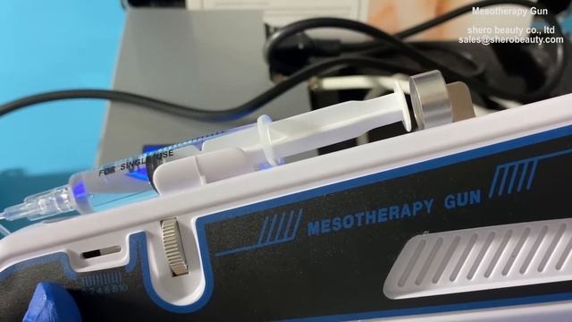 Mesotherapy Injection Gun Facial Care Hair Growth Anti Aging Needle Depth Adjustable Meso Injector смотреть онлайн