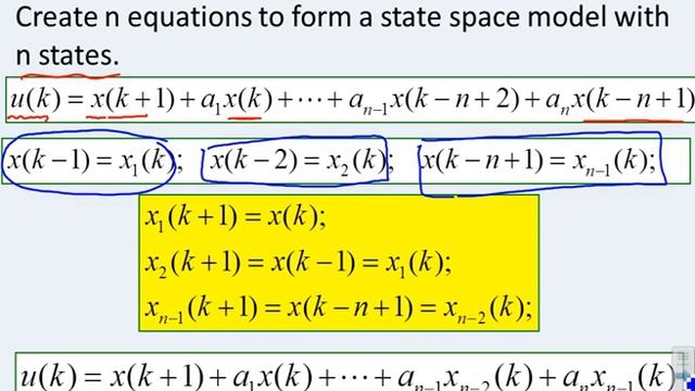 State space 10 - models form a difference equation смотреть онлайн