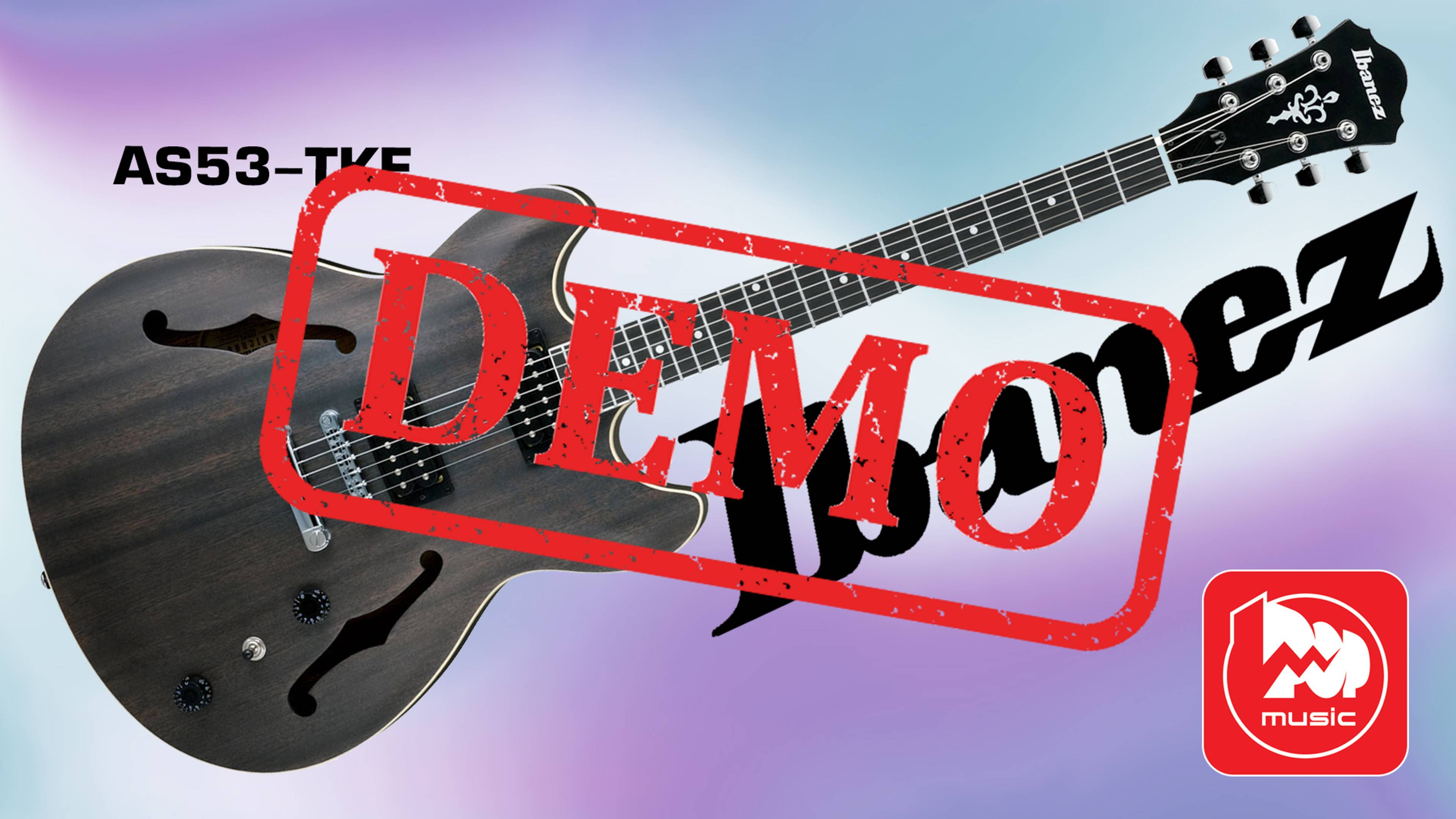 Полуакустика IBANEZ AS53-TKF - демонстрация звучания смотреть онлайн