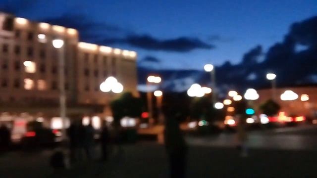 Плошадь Победы в Калининграде вечером смотреть онлайн