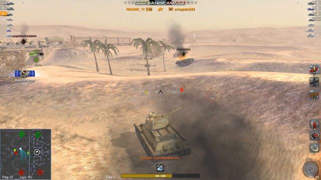 WOT BLITZ|ТАНК T-34 НА КАРТЕ ЭЛЬ-АЛАМЕЙН #WOT #T-34 смотреть онлайн