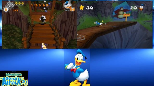 Donald Duck: Goin' Quackers (Ps2/Ps1, 2000г)-Ч.2-Мутировавший цыплёнок🐔🐥🧪☢