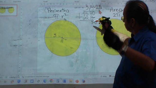 AREA Y PERIMETRO DE LA CIRCUNFERENCIA смотреть онлайн