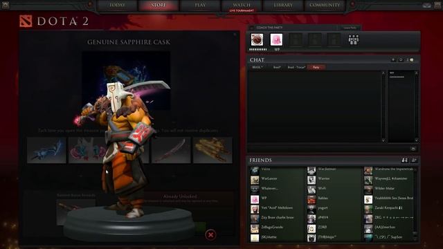 Dota 2 - Genuine Sapphire Cask смотреть онлайн