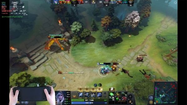 Steam Deck Gameplay - Dota 2 - Max Settings