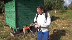 Сенокос на Участке -  Полёт Дрона над Участком - Сижу у Костра - 2020