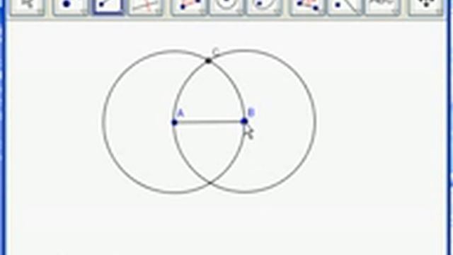 constructing an equilateral triangle using geogebra смотреть онлайн