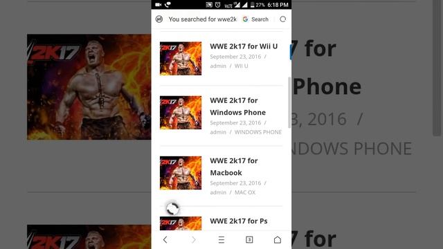 How to download wwe2k 17 in Android смотреть онлайн