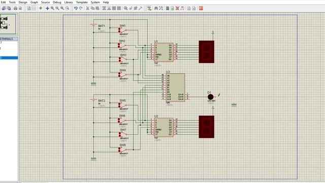 Comparative lock system Using 7485 IC смотреть онлайн